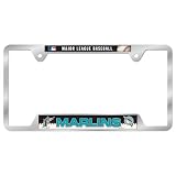 MLB Florida Marlins Metal License Plate Frame
