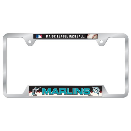 MLB Florida Marlins Metal License Plate Frame