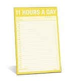 Knock Knock Classic Note Pad: 11 Hours A Day (Pack of 6)