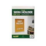 Nu-Dell T-Frame Base Desktop Sign Holder, Acrylic, 8.5 x 11 Inches (38020)