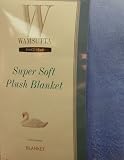 Wamsutta Full/Queen Super Soft Plush Blanket, Wedgewood Blue