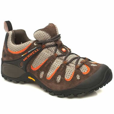 Merrell Chameleon Iso - 10 Uk - Brown & Orange - Nubuk