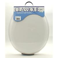 Premium Ginsey White Padded Soft Toilet Seat