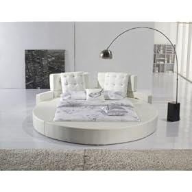 Lit rond cuir design Baltimore 140 X 190 (mobiliernitro)