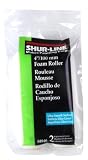 Shur-Line 4-Inch Foam Mini Roller Refills, 2-Pack #04940C
