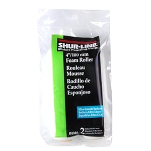 Shur-Line 4-Inch Foam Mini Roller Refills, 2-Pack #04940C