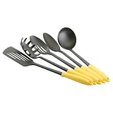 SilverStone2 East Main 5-Piece Cookware Tool Set, Banana