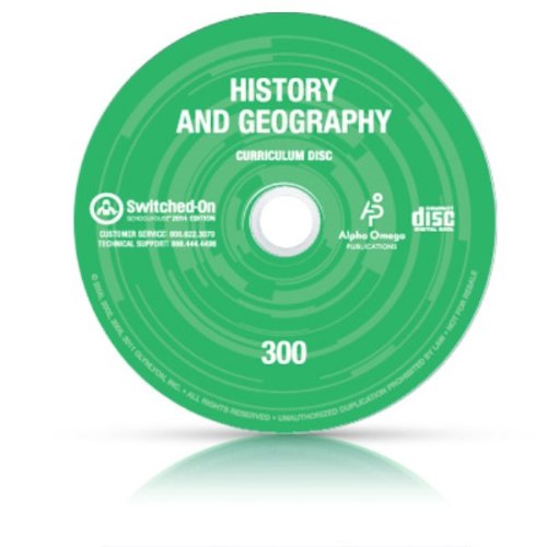 2014 Switched on Schoolhouse, 3rd Grade, Grade 3 History / Geography Curriculum by AOP (Alpha Omega HomeSchooling), SOS CD-ROM