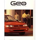 1990 GEO PRISM Sales Brochure Literature Book Piece by Geo