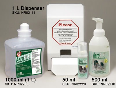 Aero First 70 percent Alcohol Non-Aerosol Foaming Hand Sanitizer 50 ml w/pump