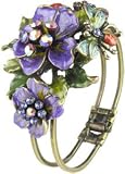 BettyK Purple Flower & Bee Bangle - B000CMVMGW
