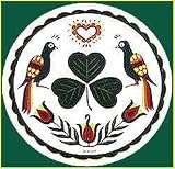 Hex Sign: Dutch Irish Hex 12: Symbolizes Good Luck for the Irish