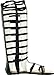 Wild Rose CB21 Women Leatherette Open Toe Studded Knee High Gladiator Sandal - Black
