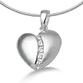 Miore Damen-Collier mit Herz-Anh�nger 925 Sterlingsilber Zirkonia 45cm MSM075P