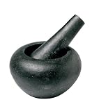 John Julian 01607 Pebble 17cm Mortar & pestle black