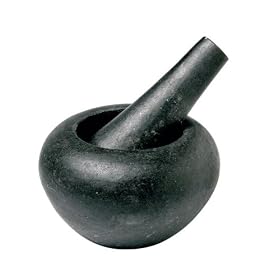 John Julian 01607 Pebble 17cm Mortar & pestle black