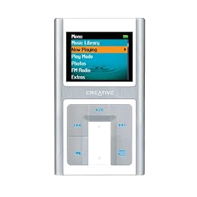 Creative Zen Sleek Photo 20 GB Multimedia Player (Aluminum/White)