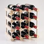 Modular 12 Bottle Wine Rack -Natural