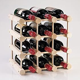 Modular 12 Bottle Wine Rack (Natural by Wine Enthusiast
