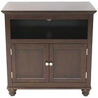 Simple Connect Middleton Collection 32-Inch Bunfoot High Boy TV Stand, Mocha Finish