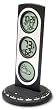 Bedol Three Tier World Time Combo Station/Black, Clock