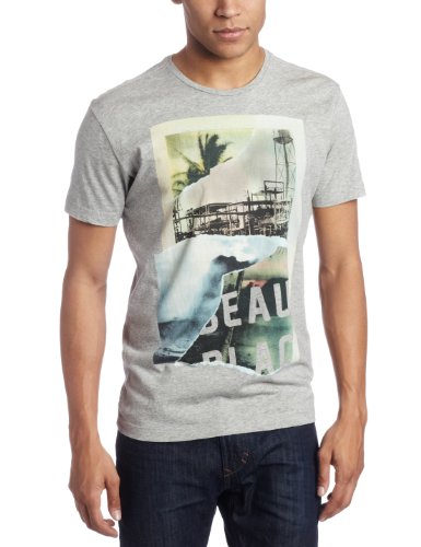 Diesel Men's T-Revelyan-R T-Shirt, Heather Grey, Small