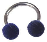 14g Fuzzy Circular Barbell (Navy)