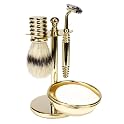 Solid Brass 4 Piece Shave Set