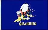 Seabees MILITARY Flag - 3 foot by 5 foot Polyester (NEW)