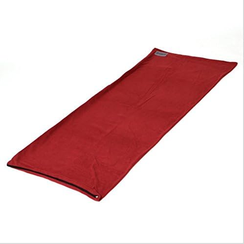 Camp Life Adult 710228911148 Fleece Sleeping Bag without Cap, Red, 71 x 30"