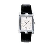 Bulova Mens Black Tortoise Shell Leather Strap Watch #96B47 by Bulova