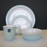 Denby Blue Linen 16 Piece Tableware Set