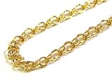 14k Yellow Gold 5mm Double-Link Charm Bracelet, 7.25