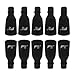 Lookatool® 10PC Plastic Nail Art Soak Off Cap Clip UV Gel Polish Remover Wrap Tool (Black)