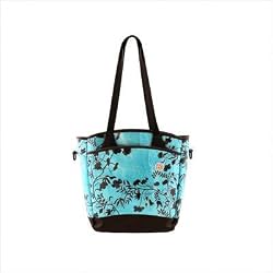 Sling Tote Diaper Bag - Botanical Azure