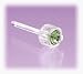 Blomdahl Medical Plastic Earrings - Peridot Image