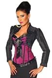 LH Dessous – 11941 Größe S. Romantischer Auftritt! Schöne langärmlige Bolero-Jacke aus Satin mit verspielten Rüschen. Passt perfekt zu unseren Corsagen, aber auch zu anderen Tops und Jeans.