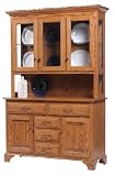 Amish USA Made 3-Door Americana Hutch Display - CVW-26-3820