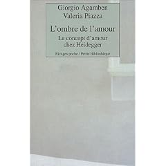 Ombre de l'amour (L'): Concept de l'amour chez Heidegger (Le)
