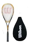 Wilson Hyper Titanium X3 Squash - 27-Inch, Mango/Black
