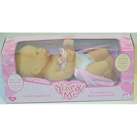 You&me Newborn Baby Bald Doll Pink Blanket by You&Me