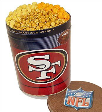 Valentine's Day Gift---San Francisco 49ers 3-Way Popcorn Tin