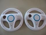 2 Pack Lot Twin Racing Steering Driving Wheel for Nintendo Wii Indianopolis 500 Video Game