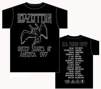 Led Zeppelin - US '77 Tour T-shirt - Ships in ''24'' Hours!