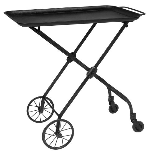 America Retold Iron Serving Trolley, Black