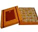 Indian Mithai - Deluxe Ladoo Combo In Saffron Diwali Gift Box- 30 pcs.