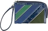 Fossil Wallets - Patchwork Wristlet (Color: Blue Multi)