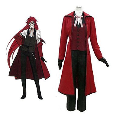 Aovei ® Anime Black Butler Grell Sutcliff Jazz Cloth Cosplay Costume