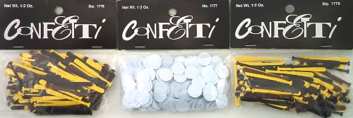 Baseball Bat & Ball Confetti. (3) Packages: (2) Bat and (1) Ball