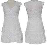 SELE Burnout Leaf Print Dress W/ Lace